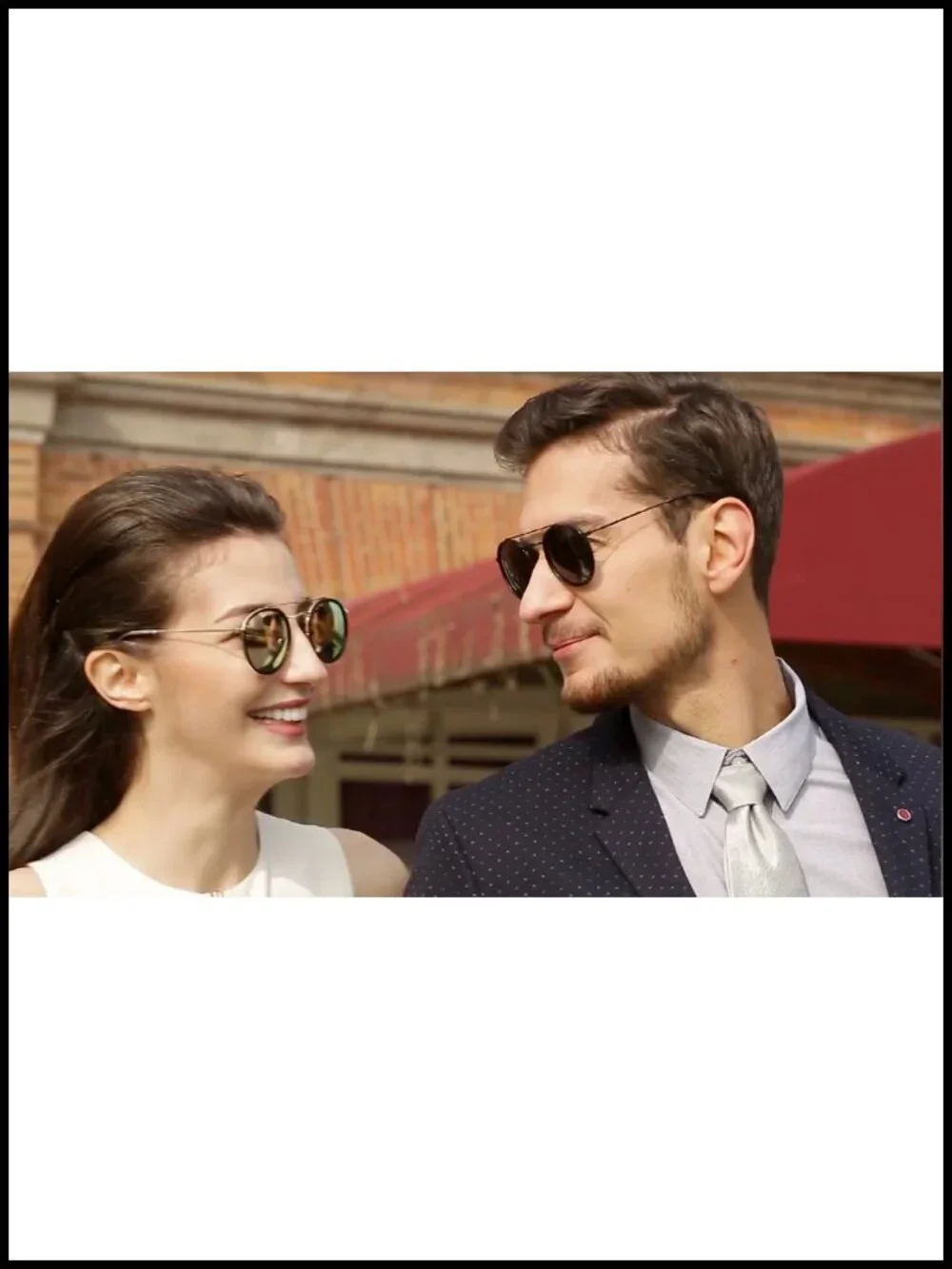 Small Round Double Bridge Sunglasses Polarized UV Protection Metal Frame